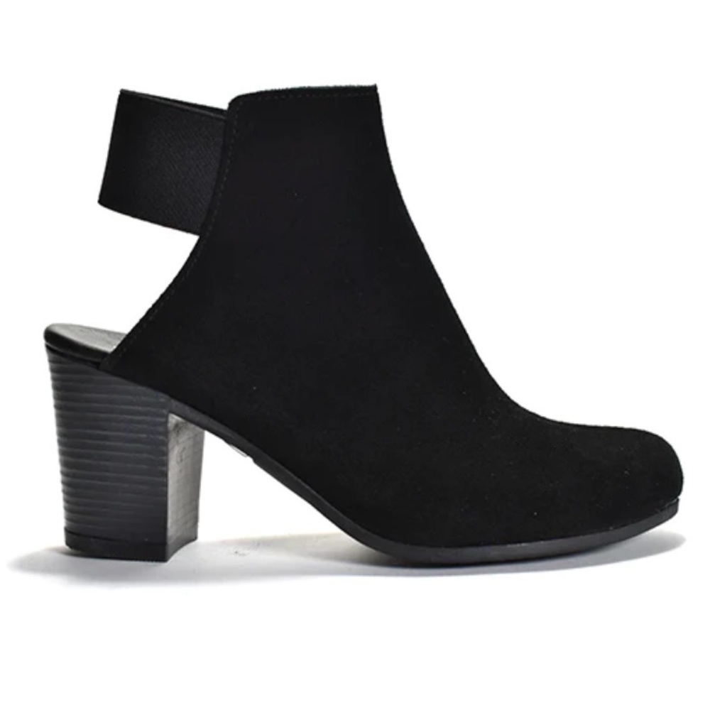 Cordani Gerry Suede Open Back Clog Booties CLR Crosta‎ Nero SZ EU40